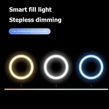 rol dəsti: 10 İnç (25 sm) LED Halqa İşığı + 110 sm Tripod Ştativ – Tam Studiyalı — 3