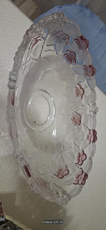 meyve qabı: Şüşə meyvə/giləmeyvə qabı - Material: qalın, şəffaf şüşə - Dizayn — 2