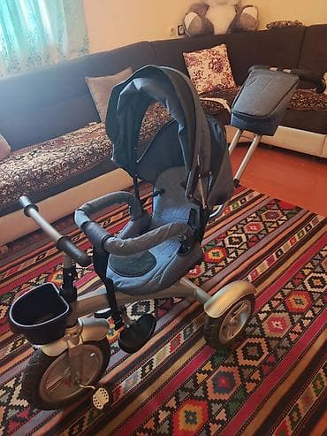 Uşaq velosipedləri: Uşaq üçün 3 təkərli velosiped-araba (trix) - Rahat oturacaq və bel — 2