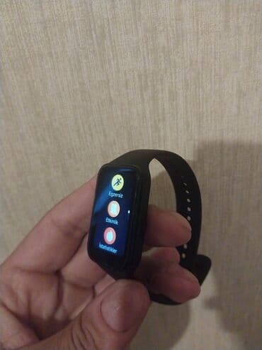 addım olcən saat: Fitnes ağıllı qolbaq – qara rəng - Rəngli toxunma ekranı: Uzunsov — 1