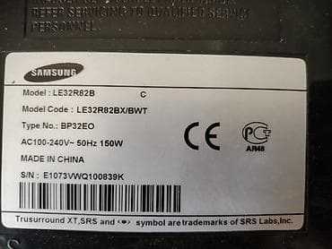 dvd video: Samsung LE32R82B 32" LCD TV Xüsusiyyətlər: - Ekran diaqonalı: 32 düym — 2