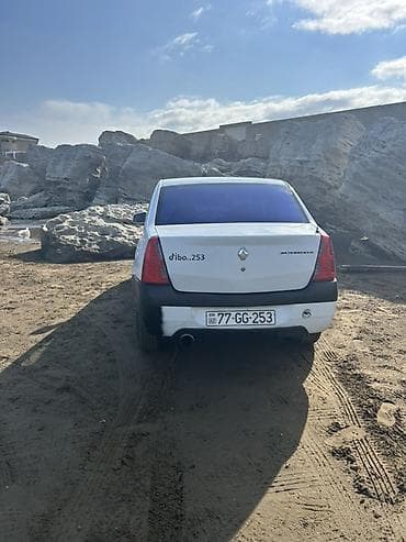 vaz lada 2112: Renault Logan (ağ sedan) - Kuzov: 4 qapılı sedan, ağ rəng, qara — 6