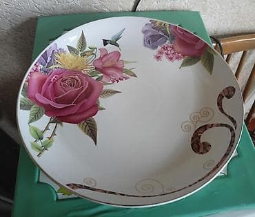 qizil guller: Boşqablar, 1 əd, rəng - Ağ — 1