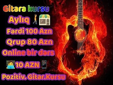 Gitara kursu – Pozitiv.Gitar.Kursu - Aylıq: - Fərdi: 100 AZN -
