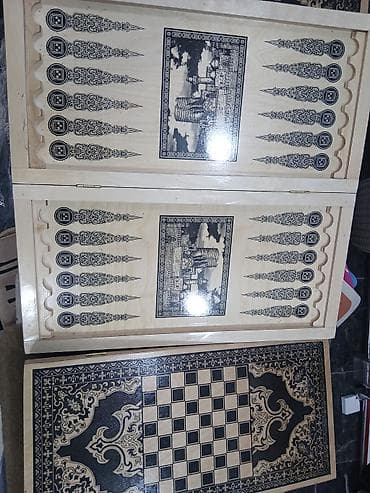 Nərdlər: +3 azn das ve zer Taxta nərd/şahmat/daşqalan kombi lövhələri - — 7