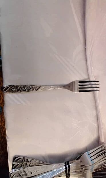 çəngəl qaşıq dəstləri: 50 ədəd Sovet dövründən qalma nerj çəngəllər, heç işlənməyib. təp — 2