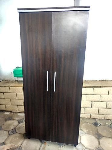 2 qapılı, Güzgülü, Qəhvəyi, Açılan, Düz dolab — 4