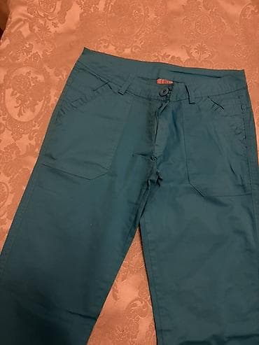 kadın: Kadannu brendi qadın şalvarı - Rəng: firuzə/mavi-yaşıl ton - Model — 2