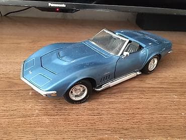 gitara kabel: Kolleksiya üçün die-cast model avtomobil – mavi rəngli klassik — 1