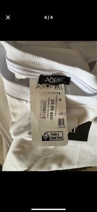 женские спортивные костюмы на синтепоне: Ağ rəngli qadın idman dəsti — ADROM brendi. - İki hissə: uzunqol — 4