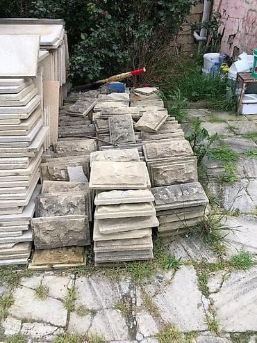 karnika arı satışı: Təbii daş plitələr və dekorativ bordür elementləri - Material: təbii — 1