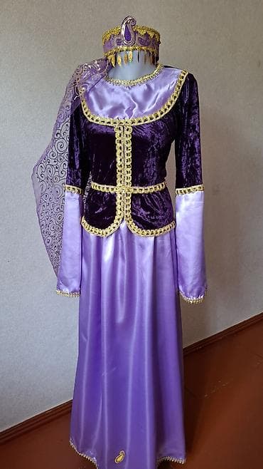 Şəxsi əşyalar: Qadınlar üçün milli rəqs/libas dəsti – bənövşəyi - Komplekt: uzun — 1