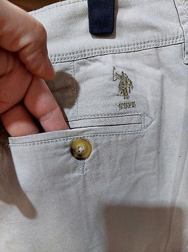 şort: Şort, Us Polo Assn, L, rəng - Bej — 5