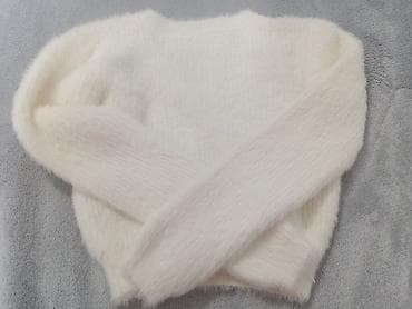 xəz qadın koftaları: Sviter, S, rəng - Boz — 3