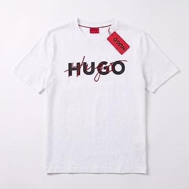 boss: HUGO kişi T‑şörtü - Model: Qısaqoll, dairəvi yaxalı klassik kəsim. - — 2