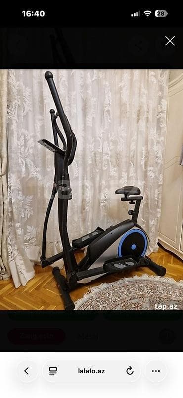 Elliptik trenajor – velotrenajor/stepper kombinasiyası.Ela vəziyyətdə