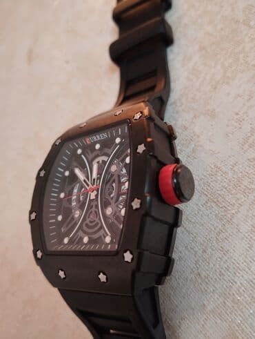 gumus saat: Yeni, Qol saatı, Curren, rəng - Qara — 8