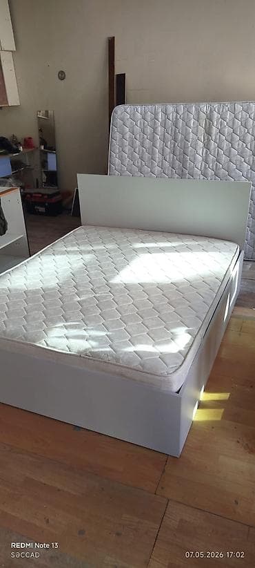 İşlənmiş, İkinəfərlik çarpayı, Bazasız, Matras ilə, Siyirməsiz, Türkiyə — 2