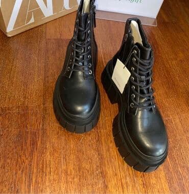 botlar: Bershka, Ölçü: 36, rəng - Qara, Yeni — 4