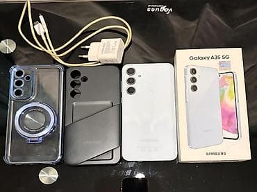 realme buds air: Samsung Galaxy A35, 256 GB, rəng - Mavi, Düyməli, Sensor, Barmaq izi — 1