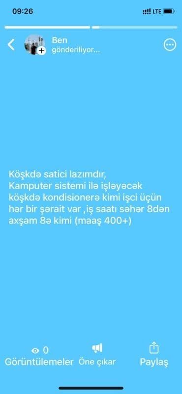 formula 1 iş elanları: Satış məsləhətçisi tələb olunur, İstənilən yaş, Təcrübəsiz, Aylıq ödəniş — 1