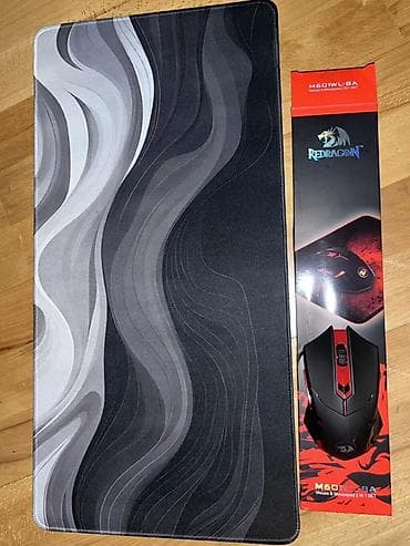 Masaüstü kompüterlər və iş stansiyaları: 25 ve 15 manat - Redragon M601WL-BA gaming siçanı + böyük mousepad — 2