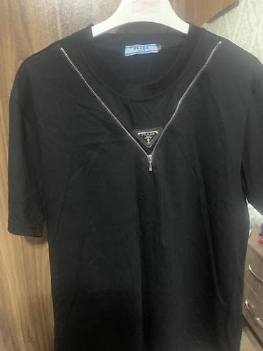 Futbolka, Prada, XL, rəng - Qara