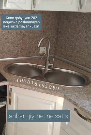 qranit moyka: 🔥 iki gozlu mətbəx çanagi nerjavika rahat temizlenen lekə saxlamayan — 3