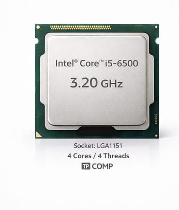 oyun kamputer: Intel Core i5-6500 prosessor - Saat tezliyi: 3.20 GHz - Nüvə/Sap: 4 — 1