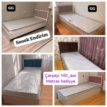 İnformatika: Yeni, Təknəfərlik çarpayı, Bazasız, Matras ilə, Siyirməsiz, Azərbaycan — 3