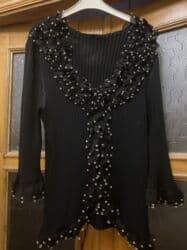 jaketler qadin ucun: Qadın üçün şıq jaketlər dəsti - Model 1: MK Merry K markalı, qara-ağ — 17