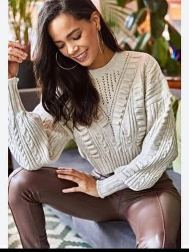 Sviter, Mango, M, rəng - Ağ