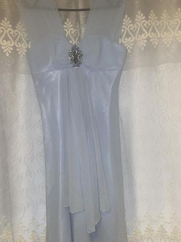 toy donları 2024: Qadın və uşaq geyim dəsti - Açıq mavi dizden libası: Zərif — 2