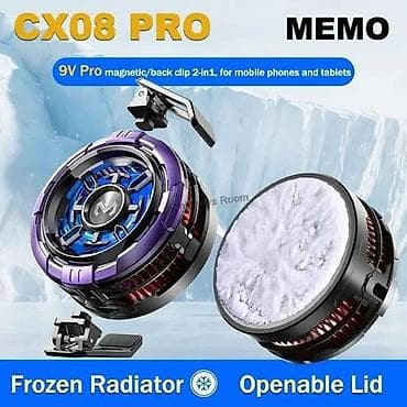 ventilator tavan: Memo CX-08 pro Memo Magnetic Cooler Fan – smartfon və planşetlər üçün — 1
