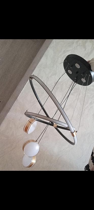 asilqan az: Led Çılçıraq, 4 və daha çox lampa, Metal — 1