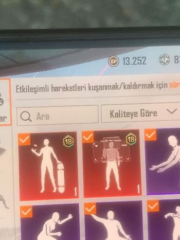 18: PUBG Mobile hesabı – nadir kolleksiya kosmetikaları - Paraşüt — 2