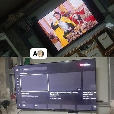 AYGUN 🌖 1500 azna satılır.180 ekran Televizor Android.3 mine alıb 1 ay
