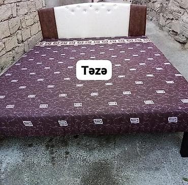 Təzə çarpayılar . 1 nəfərlik çarpayılar 60 manat . 2 nəfərlik taxt 110 — 1
