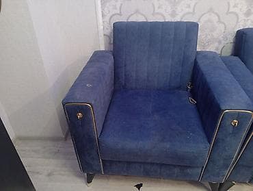 2020 divan modelleri: Mebel dəsti bazalı – 1 ədəd 3‑yerlik divan + 2 ədəd kreslo - Rəng — 2