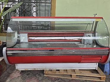 Vitrin tipli soyuducu tezgah - Şüşəli, ön tərəfdən geniş görünüşlü