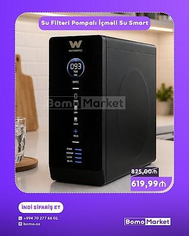 Waterboss “Su Filtri Pompalı İcməli Su Smart” – mətbəx üçün kompakt