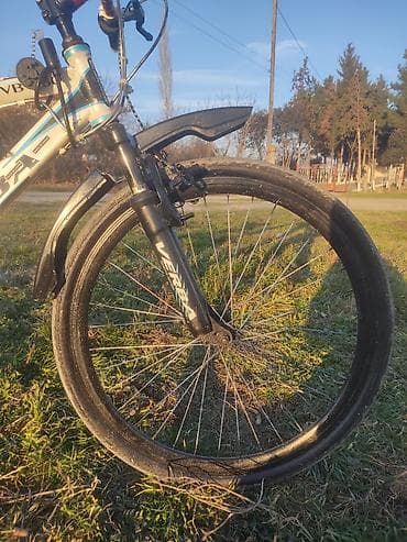 Elektrik nəqliyyatı: MTB velosiped - 26" təkərlər, möhkəm alüminium hissələr - Ön — 2
