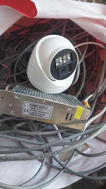 Tam təhlükəsizlik kamera sistemi dəsti Tərkib: - Dome tip IP/AHD