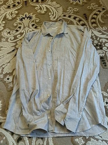 Рубашки: Мужская рубашка, Intimissimi, L, цвет - Серый — 1