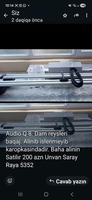 Audi Q8 üçün dam reysləri (baqaj relsləri) - Model uyumluluğu: Audi