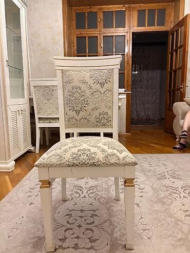 Qonaq otağı üçün, Açılmayan, Dördbucaq masa, 6 stul — 2