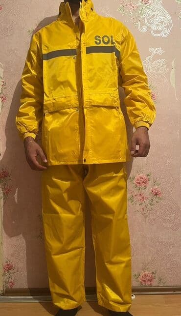 дождевой костюм детский: Мужской плащ, цвет - Желтый — 2
