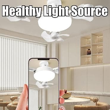 ventil: 3 Qanadlı 15 Pərli Pultlu Tavan sərinkeşi + LED Lampa 50W . ❄️ — 3