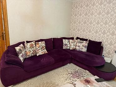 ikinci el kunc divan: Künc divan, Açılmayan, Vеlur parça, Çatdırılma yoxdur — 2
