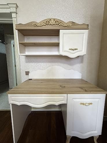 mekteb levazimat: Düz masa, Stulsuz, Polkalı, Siyirməli, Türkiyə, MDF — 1